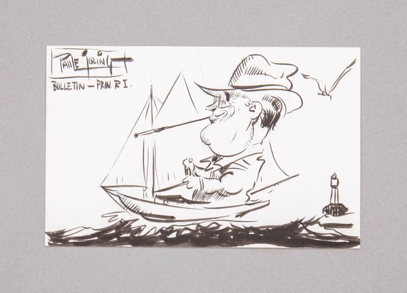 Franklin D. Roosevelt Caricature Card