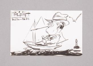 Franklin D. Roosevelt Caricature Card