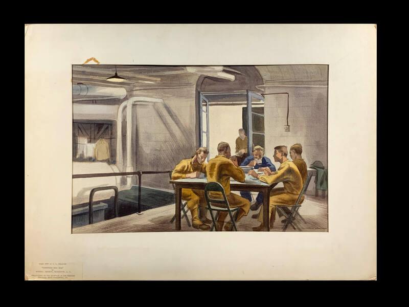 Guard Duty at U.S. Treasury: Improvised Mess Hall