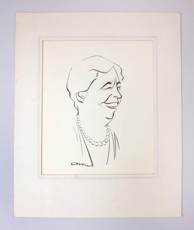 Caricature Portrait of Eleanor Roosevelt