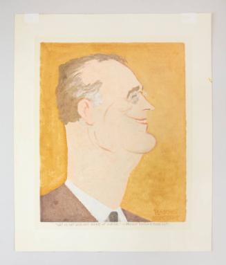 Caricature Portrait of Franklin D. Roosevelt