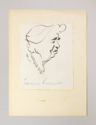 Caricature Portrait of Eleanor Roosevelt