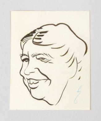 Caricature Portrait of Eleanor Roosevelt