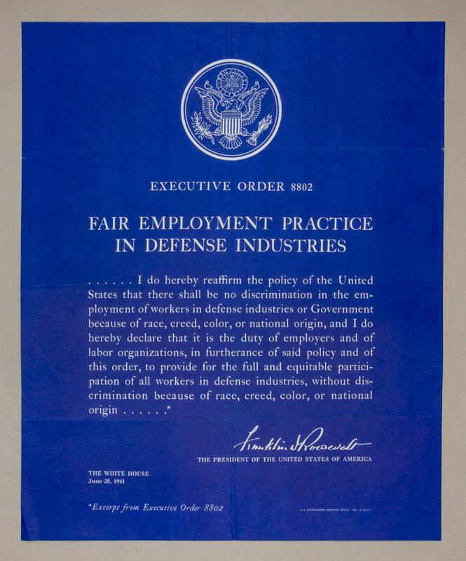 Executive Order 8802 Poster