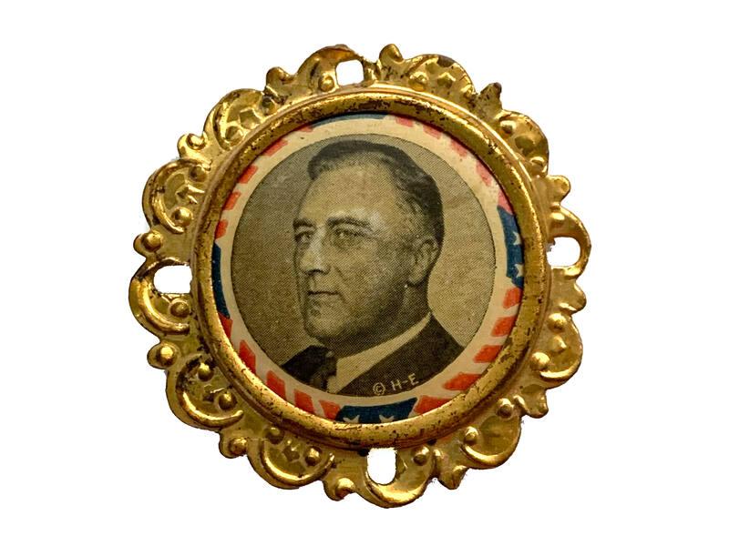 Roosevelt Campaign Button, 1936