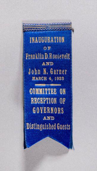 Presidential Inauguration Badge, 1933