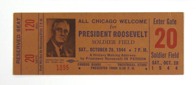 Roosevelt Campaign Address Ticket