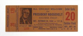 Roosevelt Campaign Address Ticket