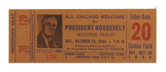 Roosevelt Campaign Address Ticket