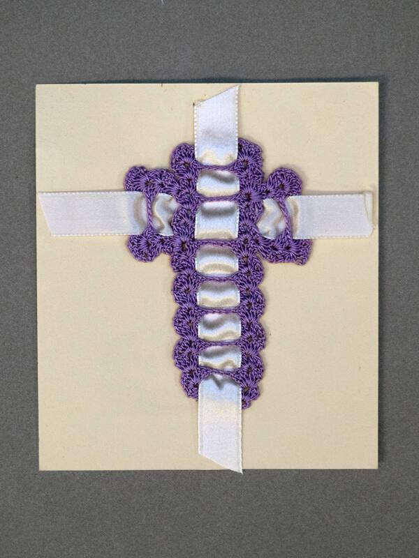 Crocheted Cross Bookmark