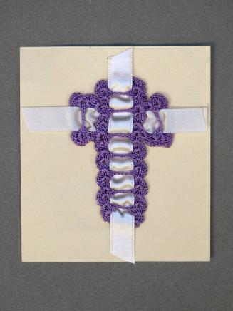 Crocheted Cross Bookmark
