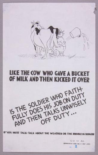 Like the Cow Who Gave a Bucket of Milk and Then Kicked It Over . . .