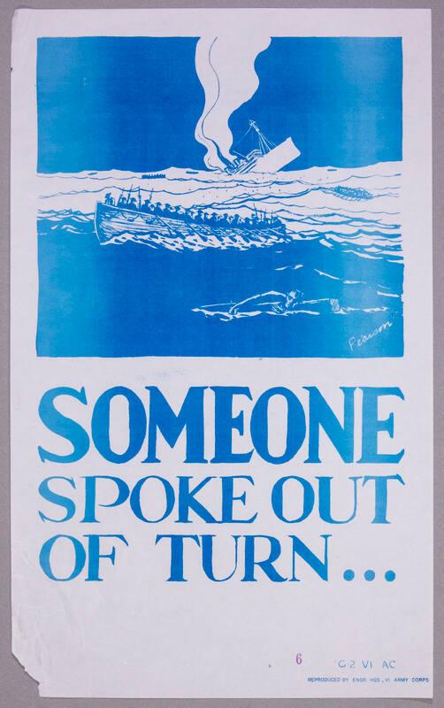 Someone Spoke Out of Turn . . .