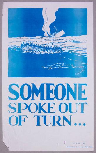 Someone Spoke Out of Turn . . .