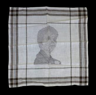 Handkerchief with Typewriter Portrait of Eleanor Roosevelt