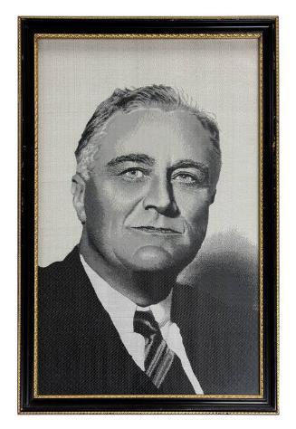 Woven Portrait of Franklin D. Roosevelt