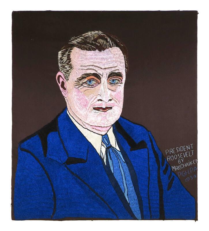 Embroidered Portrait of Franklin D. Roosevelt