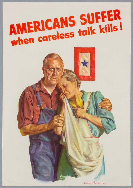 Americans Suffer When Careless Talk Kills!