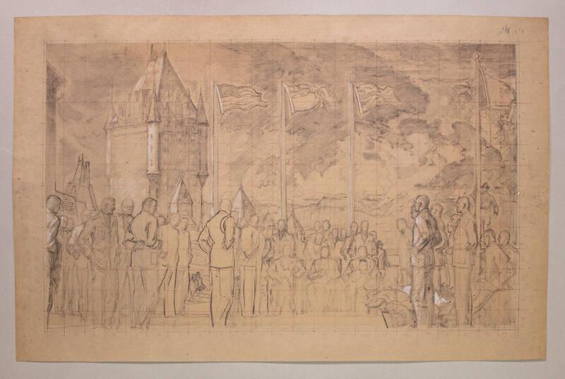 Study for Quebec Conference Painting