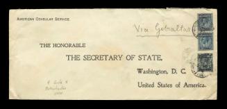 American Consular Service Stamp Cover