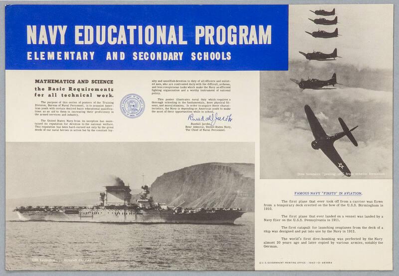 Navy Educational Program Poster