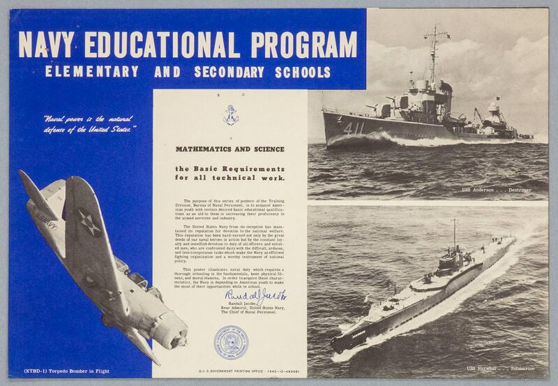 Navy Educational Program Poster