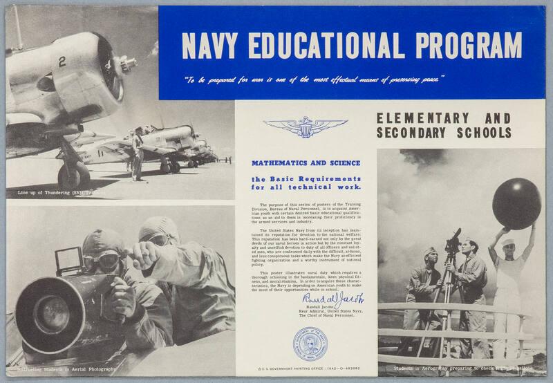 Navy Educational Program Poster