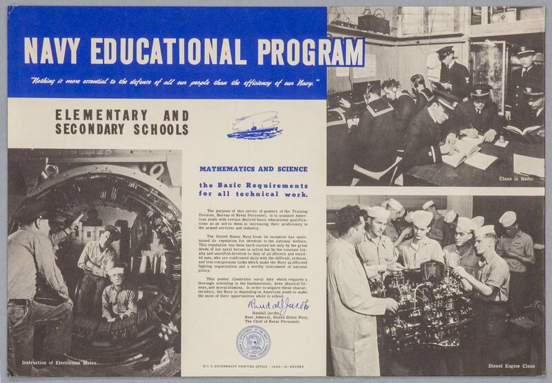 Navy Educational Program Poster