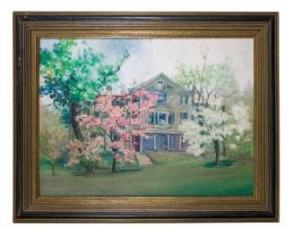 Painting of Delano House, Fairhaven, Massachusetts