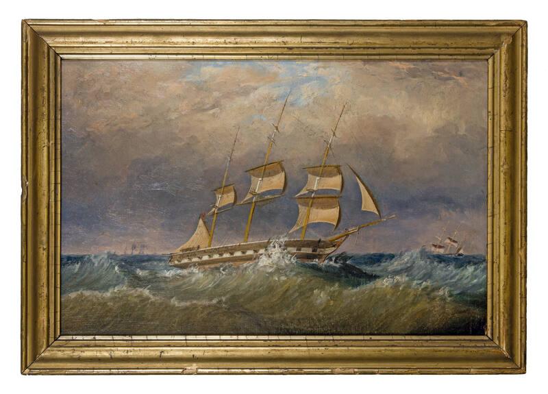 Unidentified Frigate Painting