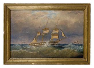 Unidentified Frigate Painting