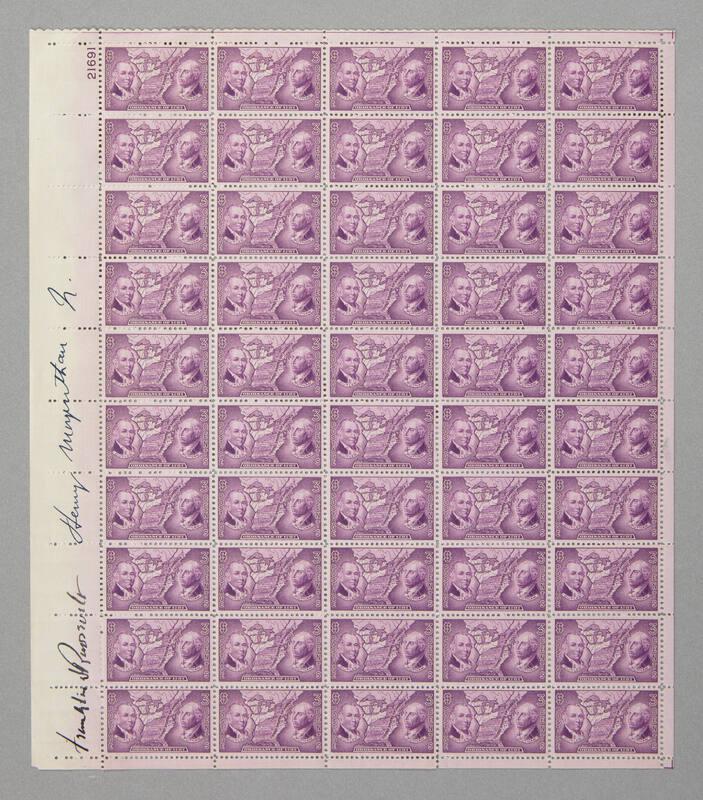 U.S. 1937 3¢ Ordinance of 1787 Stamp Pane