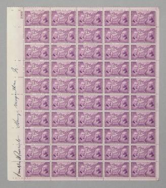 U.S. 1937 3¢ Ordinance of 1787 Stamp Pane