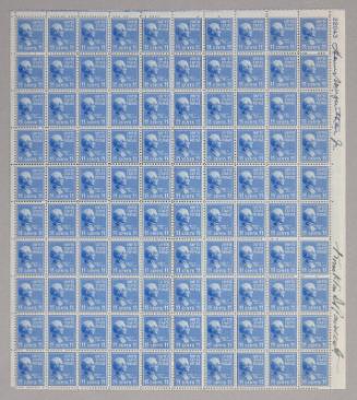 U.S. 1938 11¢ Presidential Series James Polk Stamp Pane
