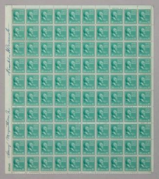 U.S. 1938 20¢ Presidential Series James Garfield Stamp Pane