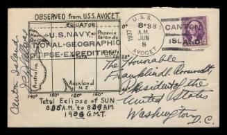 1937 Eclipse Expedition U.S. Commemorative Cover