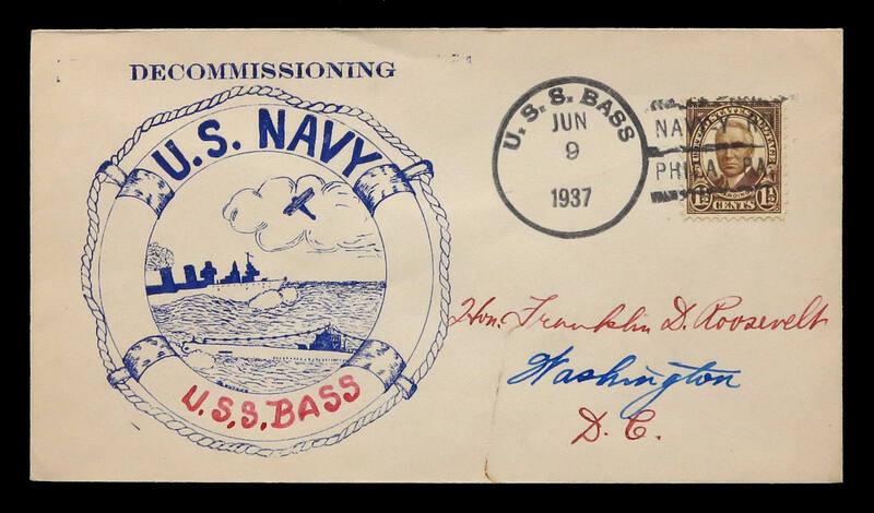 USS Bass Decommissioning Commemorative Cover