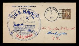 USS Bass Decommissioning Commemorative Cover