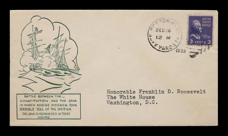 Battle Between the USS Constitution and HMS Java U.S. Commemorative Cover