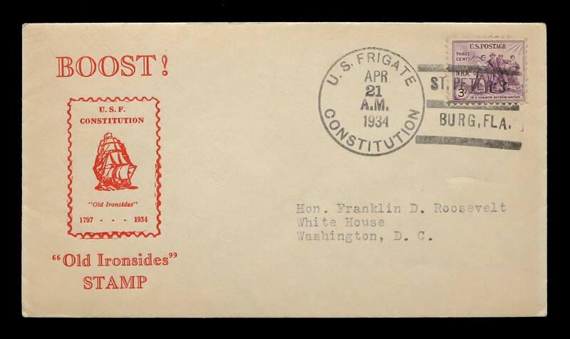 USS Constitution Commemorative Stamp Cover