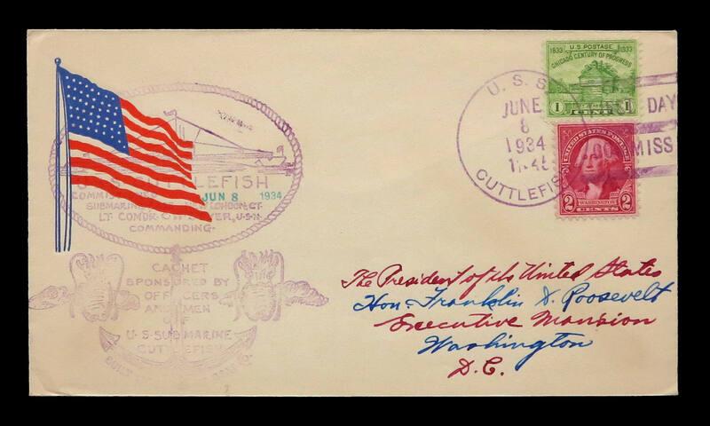 USS Cuttlefish Commissioning Commemorative Cover