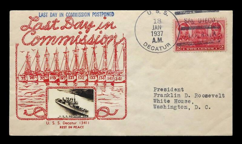 USS Decatur Decommissioning Commemorative Cover