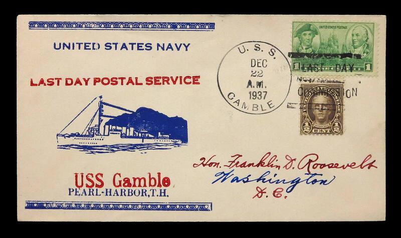 USS Gamble Decommissioning Commemorative Cover