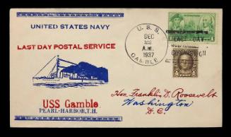 USS Gamble Decommissioning Commemorative Cover