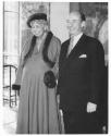 Eleanor Roosevelt and with U.S. Ambassador Adlai E. Stevenson at the General Assembly, United N…