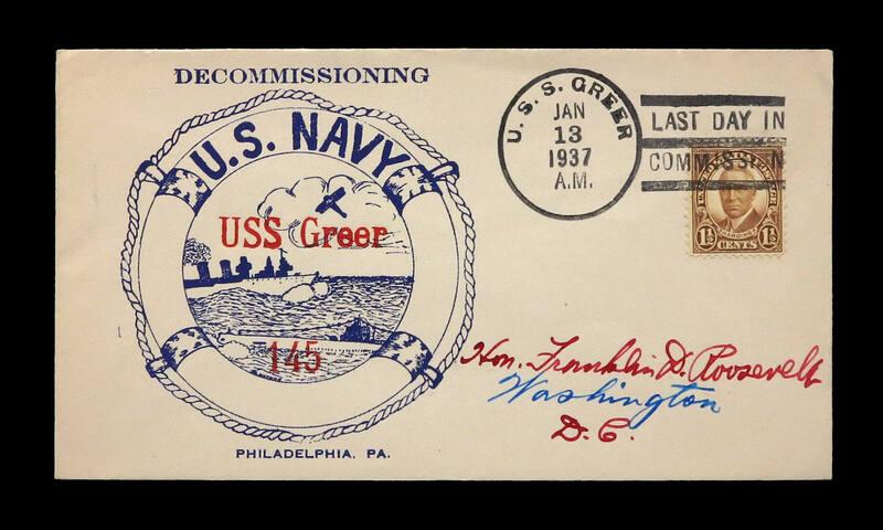 USS Greer Decommissioning Commemorative Cover