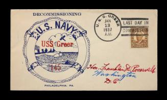 USS Greer Decommissioning Commemorative Cover
