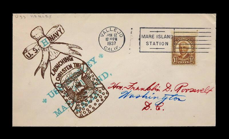 USS Henley Christening Commemorative Cover