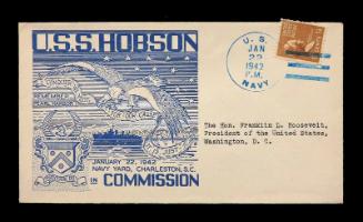 USS Hobson Commissioning Commemorative Cover