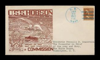 USS Hobson Commissioning Commemorative Cover